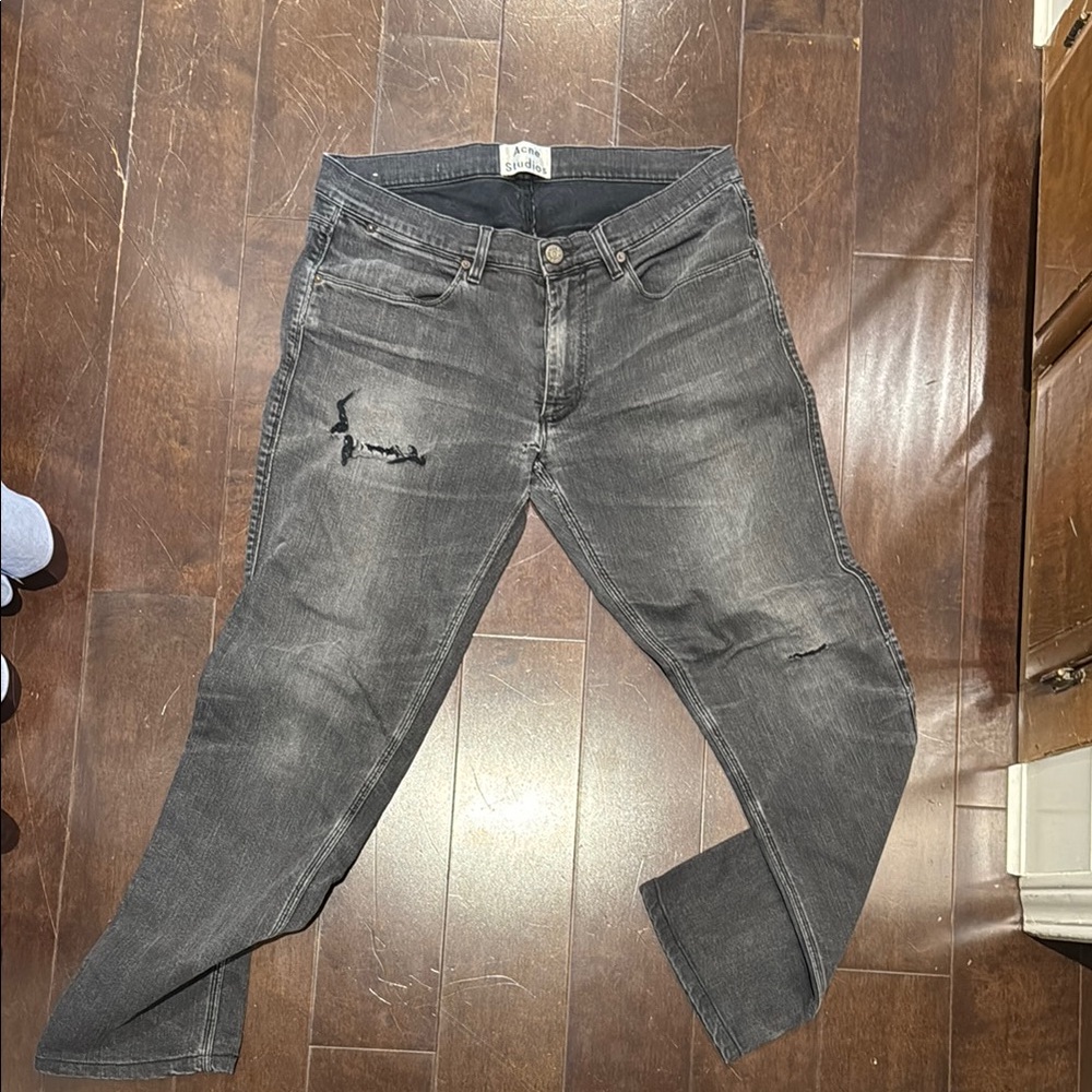 Acne Studio grey denim jeans - size 32 waist 32 length